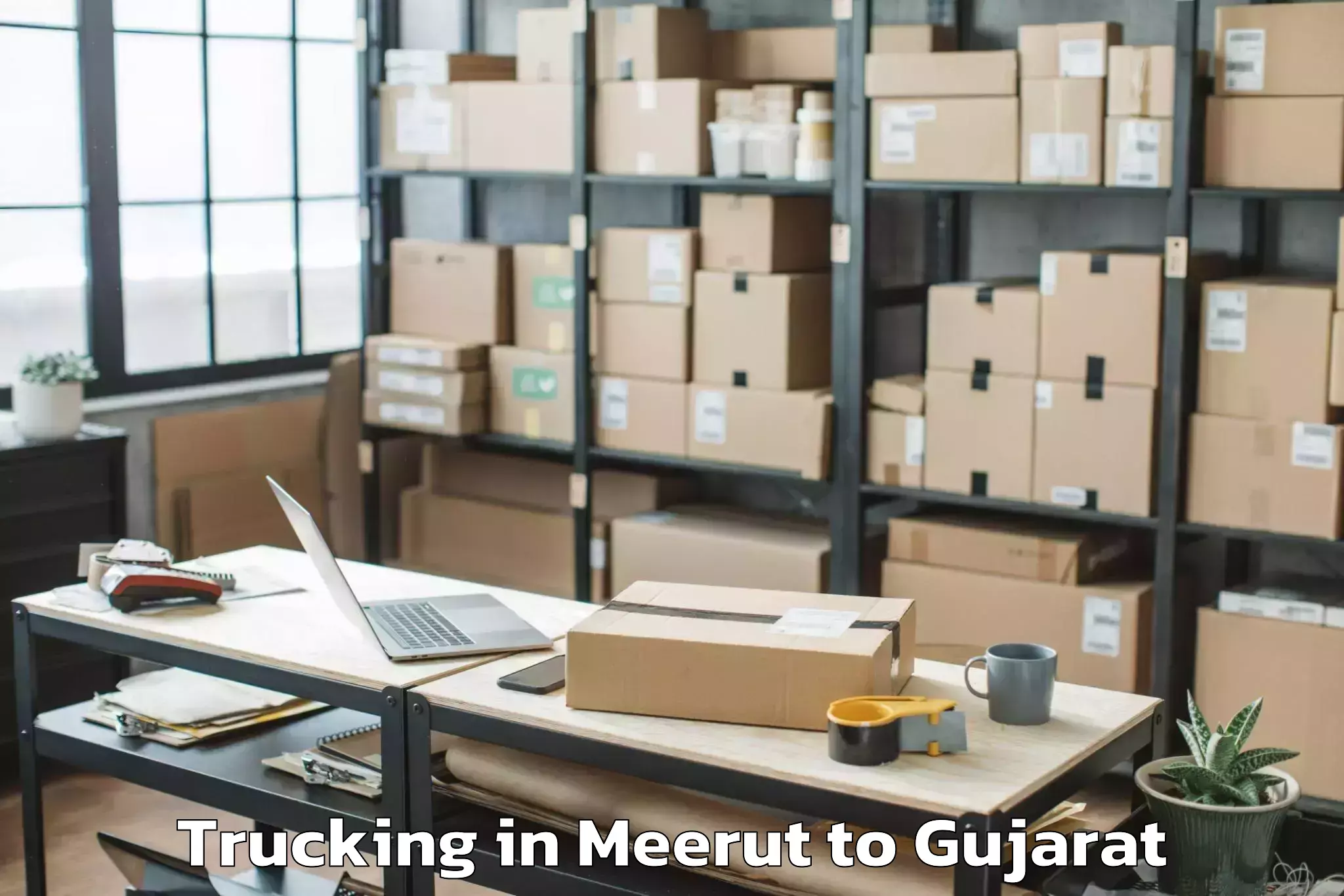 Top Meerut to Ahmadabad City Trucking Available